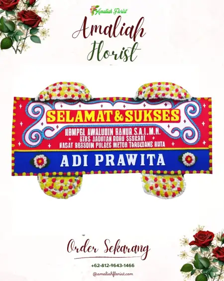 Papan Bunga Ucapan Selamat Mandong